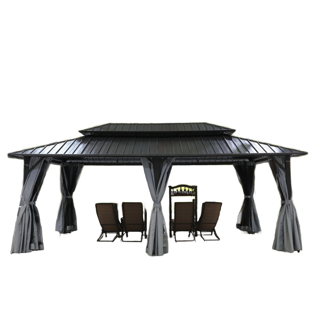 Outdoor Furniture Gazebo - Outdoor Aluminum Frame Canopy & Gazebo