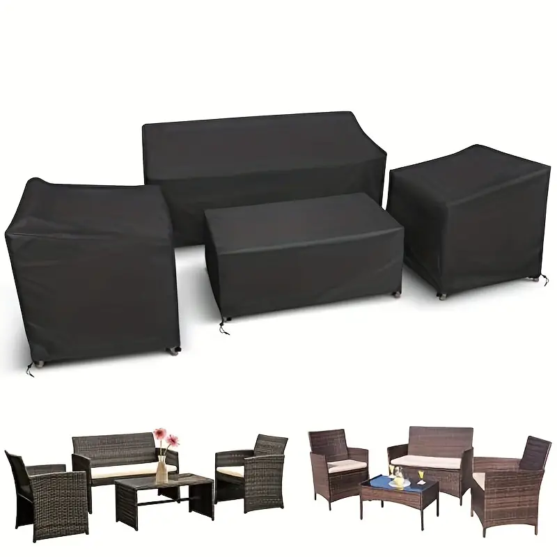 Outdoor Furniture Plans - 4pcs/Set Patio Furniture Covers, Heavy Duty