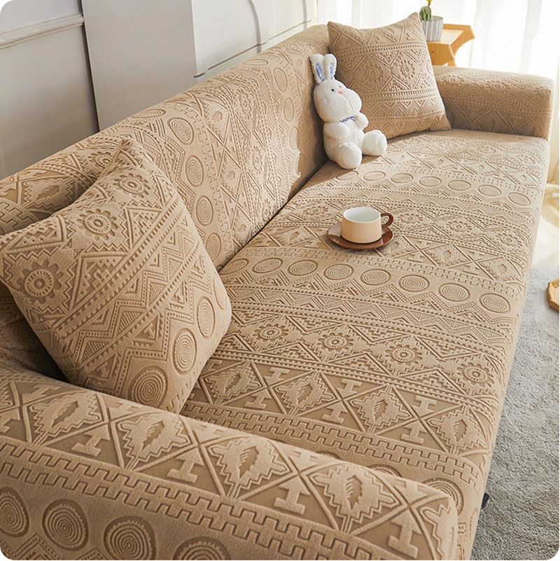 Outdoor Furniture Cover Xl - Jacquard Velvet Elastic Sofa Cover Universal