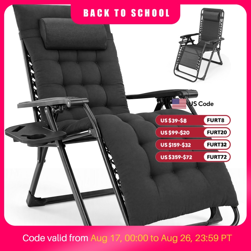 Outdoor Furniture Polywood - MCQ Zero Gravity Cushioned Lounge Chair