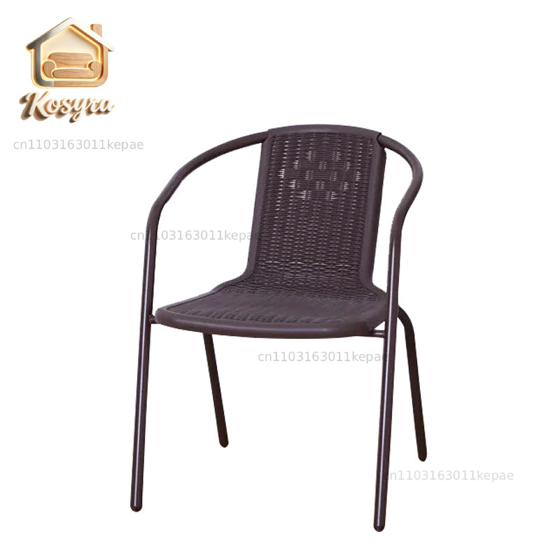 Outdoor Furniture Metal Chairs - Waterproof Outdoor Plastic Chair Imitation Rattan
