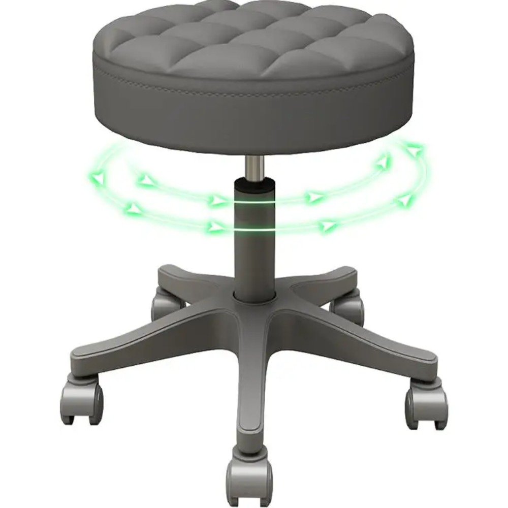 Outdoor Furniture Glides - Modern minimalist roller stool, rotating iron