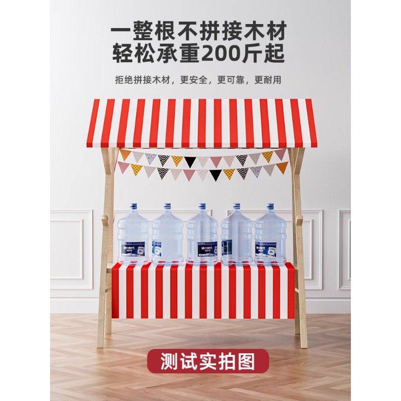 Outdoor Furniture Vendors - Portable wooden market stall display stand