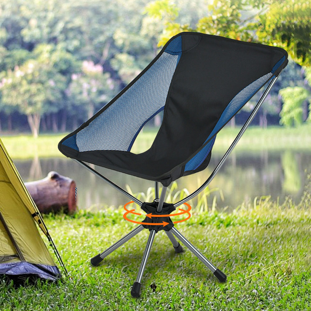 Outdoor Furniture Polywood - Folding Camping Chair 360° Rotating Swivel