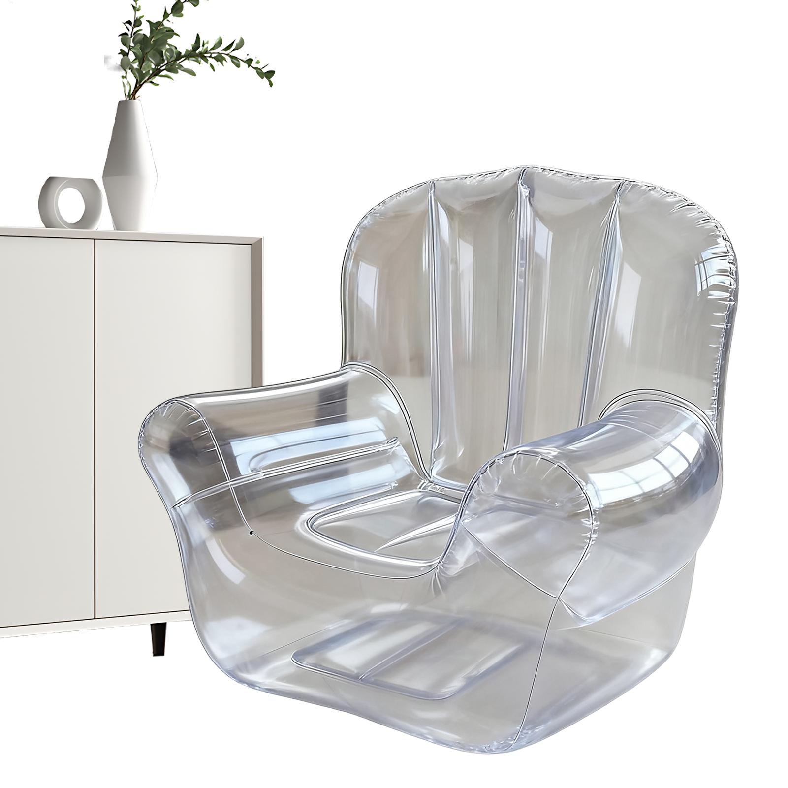 Outdoor Furniture Nearby - Thickened Transparent Sofa PVC Inflatable Sofa