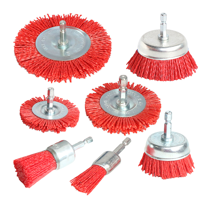 Outdoor Furniture Glides - Nylon Cup Brush Abrasive Wire Wheel