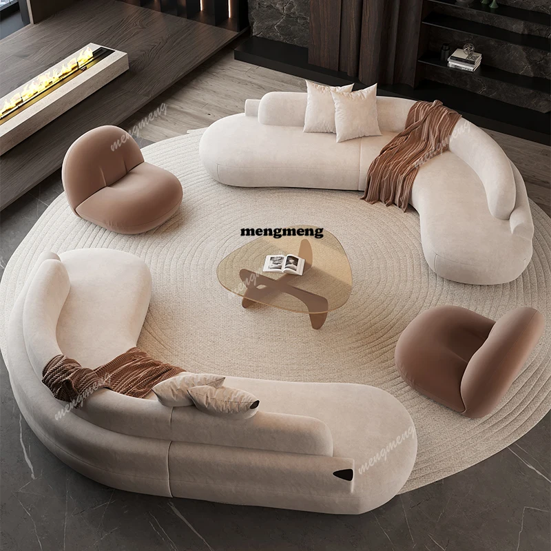 Outdoor Furniture L Shape - Puffs Cloud Living Room Sofas Nordic