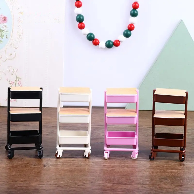 Outdoor Furniture Glides - 1:12 Dollhouse Miniature Three Layers Trolley