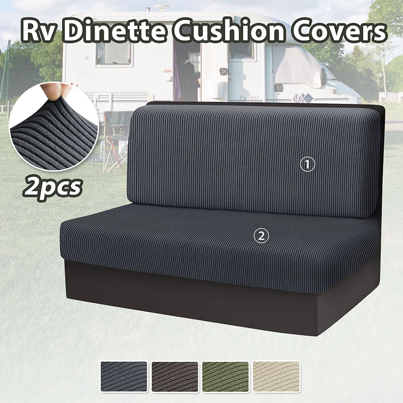 Outdoor Furniture Plans - 2pcs/set RV Dinette Cushion Covers Stretch
