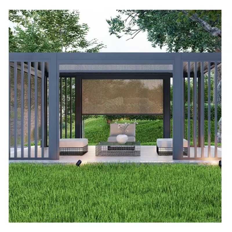 Outdoor Motorized Retractable  - đánh giá và giá Outdoor Furniture Gazebo