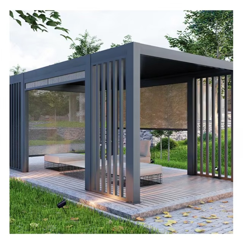 Outdoor Motorized Retractable  - đánh giá và giá Outdoor Furniture Gazebo