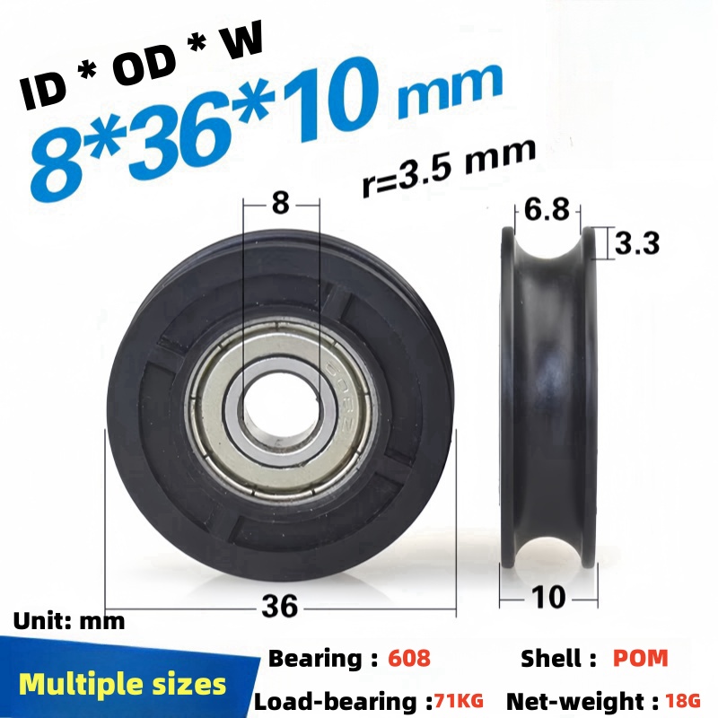 8Pcs 8x36x10mm608zz plastic gu - đánh giá và giá Outdoor Furniture Glides