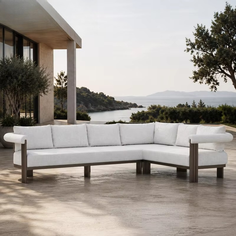 #Luxury Villa Sofa Set Modern  - đánh giá và giá Outdoor Furniture L Shape