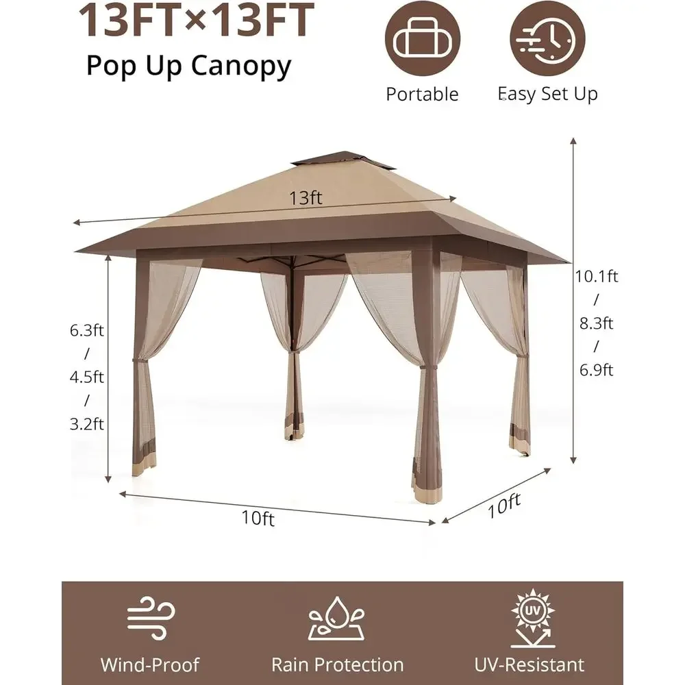 13x13 Outdoor Gazebo with Mesh - đánh giá và giá Outdoor Furniture Gazebo