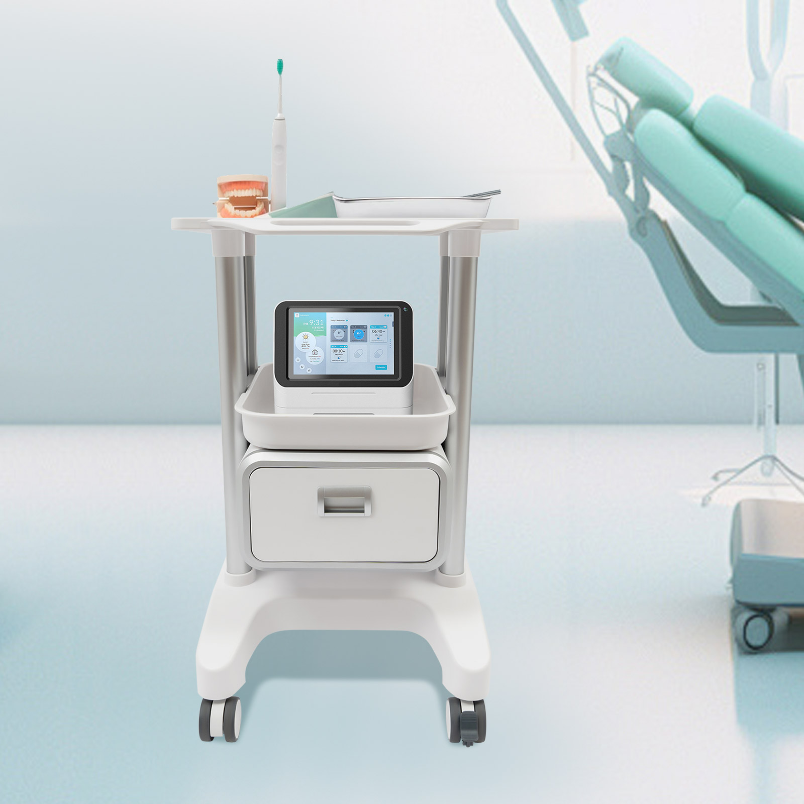 Salon Cart Medical Trolley 220 - đánh giá và giá Outdoor Furniture Glides