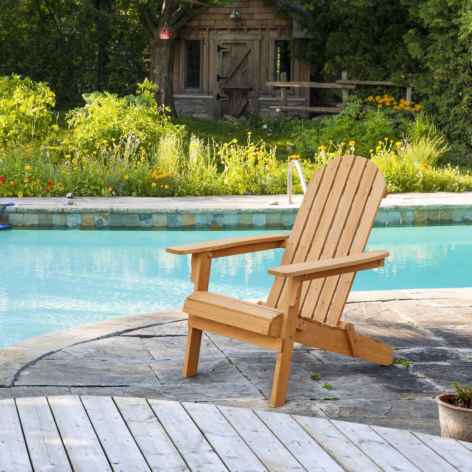 Folding Adirondack Chair Set o - đánh giá và giá Outdoor Furniture Metal Chairs