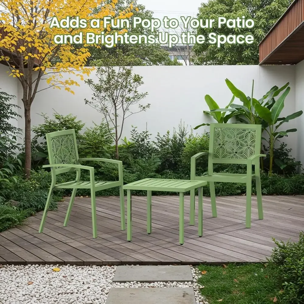 3-Piece Outdoor Bistro Set, St - đánh giá và giá Outdoor Furniture Green