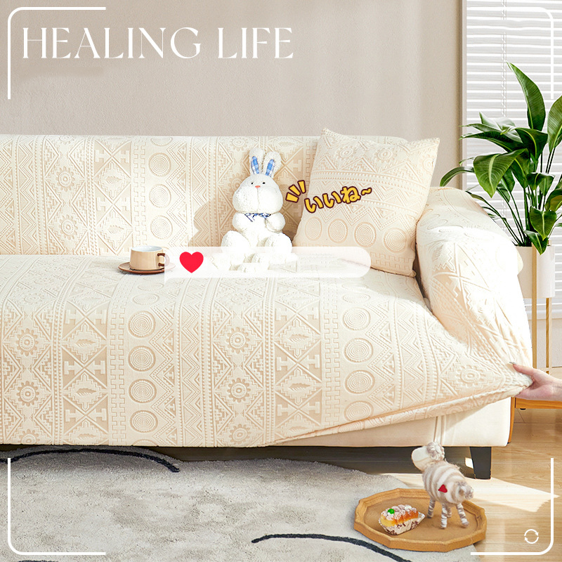 Jacquard Velvet Elastic Sofa C - đánh giá và giá Outdoor Furniture Cover Xl