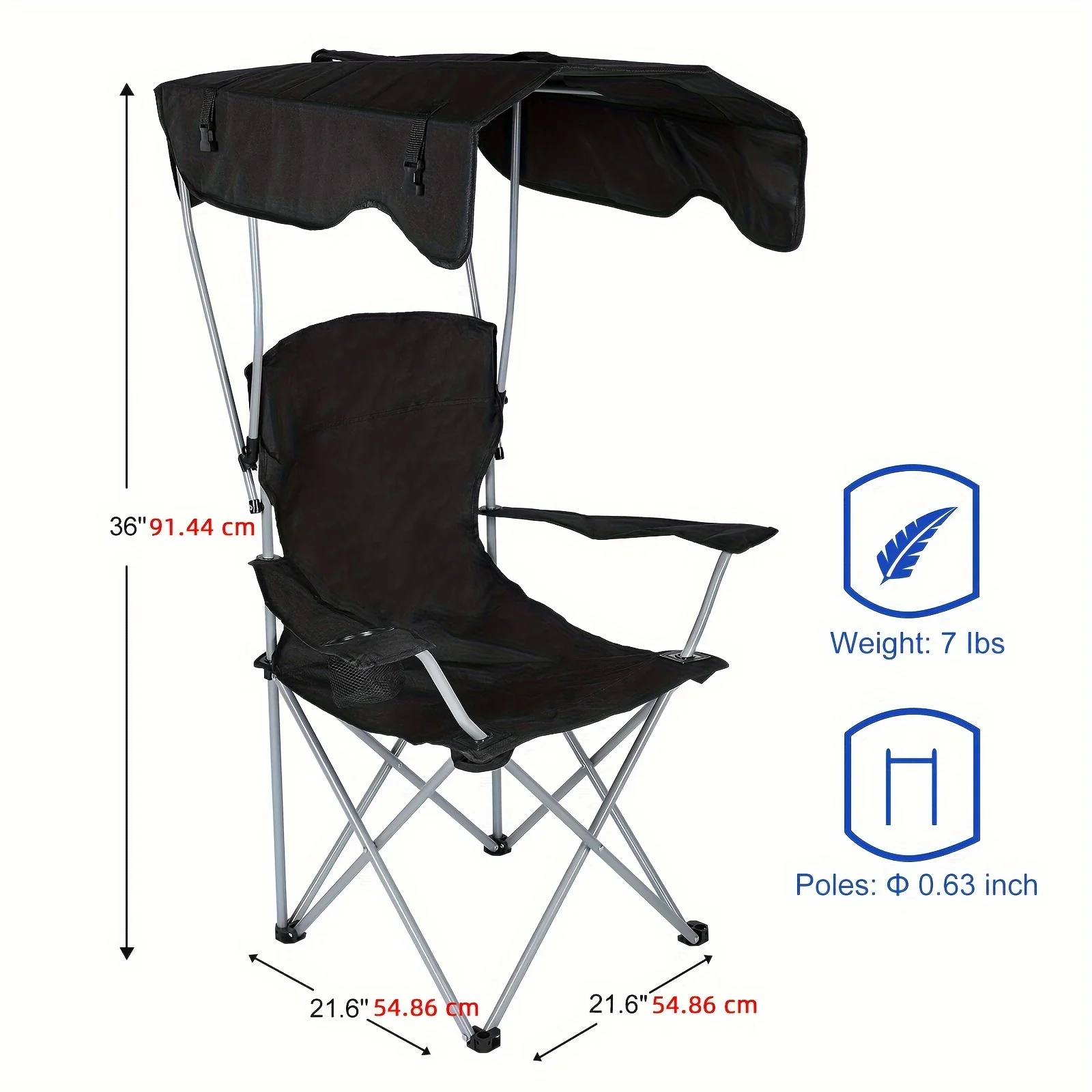 Canopy Lounge Chair with Sunsh - đánh giá và giá Outdoor Furniture Sunbrella