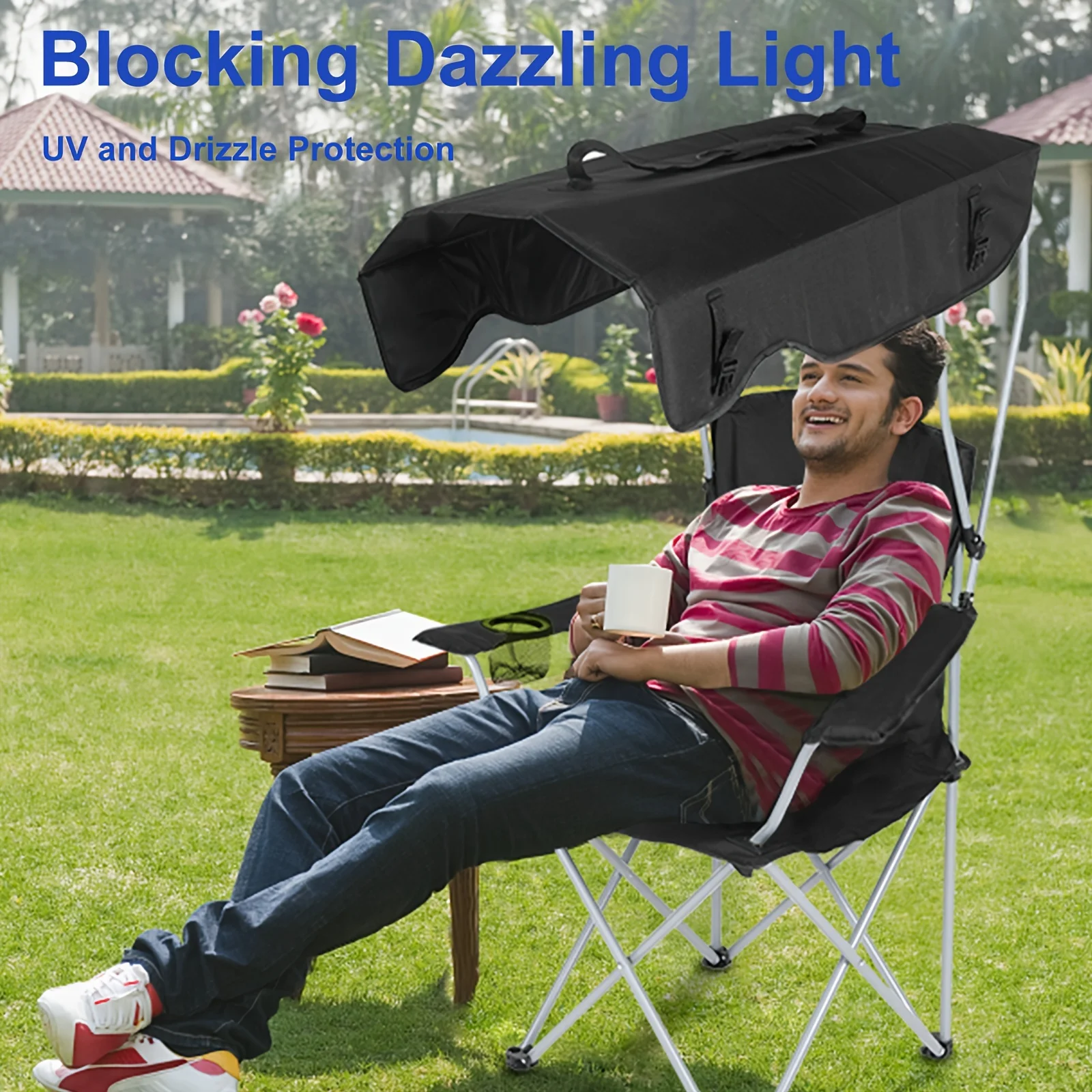 Canopy Lounge Chair with Sunsh - đánh giá và giá Outdoor Furniture Sunbrella