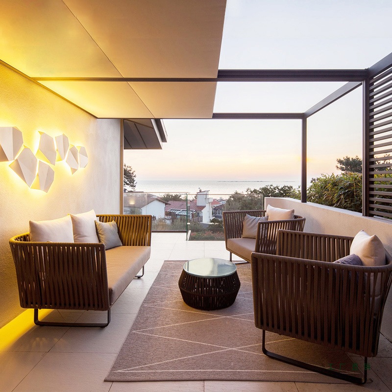 Outdoor Rattan Sofa Set Waterp - đánh giá và giá Outdoor Furniture Metal Chairs