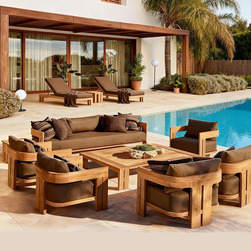 Outdoor Teak Sofa Set 2026 | P - đánh giá và giá Outdoor Furniture Metal Chairs