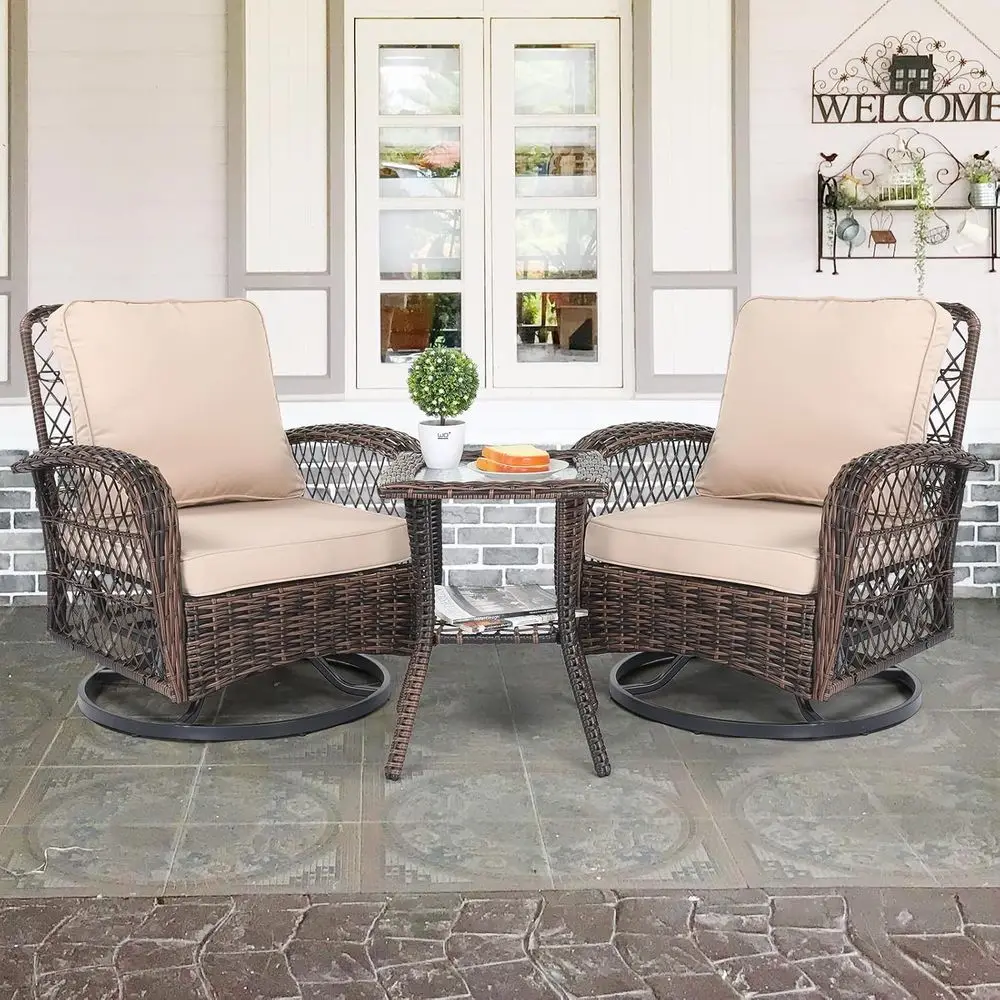 3-Piece Patio Furniture Set, S - đánh giá và giá Outdoor Furniture Metal Chairs