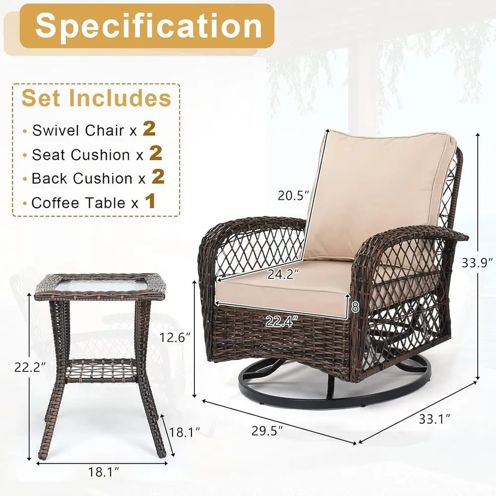 3-Piece Patio Furniture Set, S - đánh giá và giá Outdoor Furniture Metal Chairs