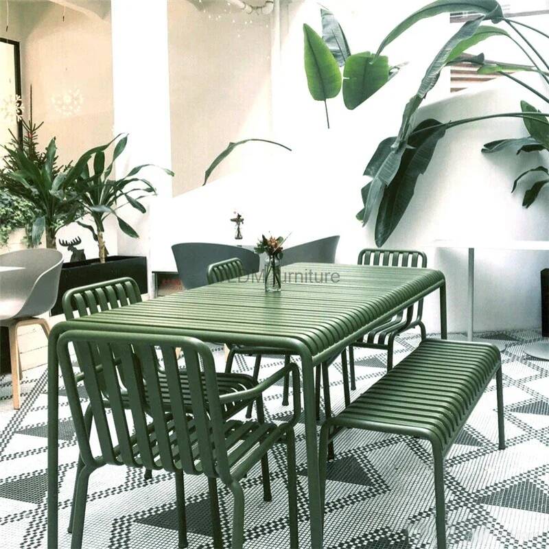 Modern Minimalist Leisure Cour - đánh giá và giá Outdoor Furniture Green