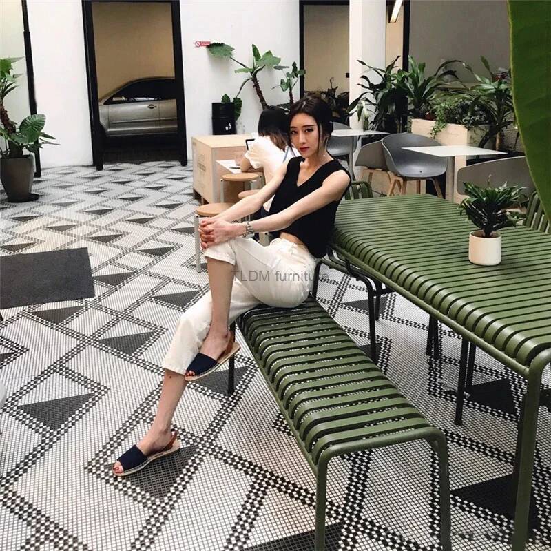Modern Minimalist Leisure Cour - đánh giá và giá Outdoor Furniture Green