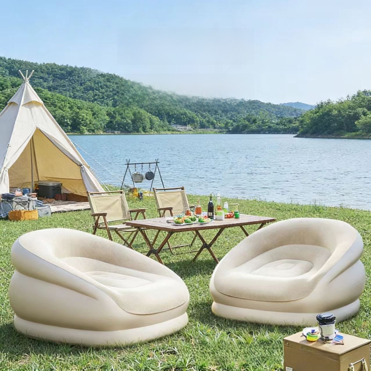Portable Iatable Sofa for Cam  - đánh giá và giá Outdoor Furniture Design
