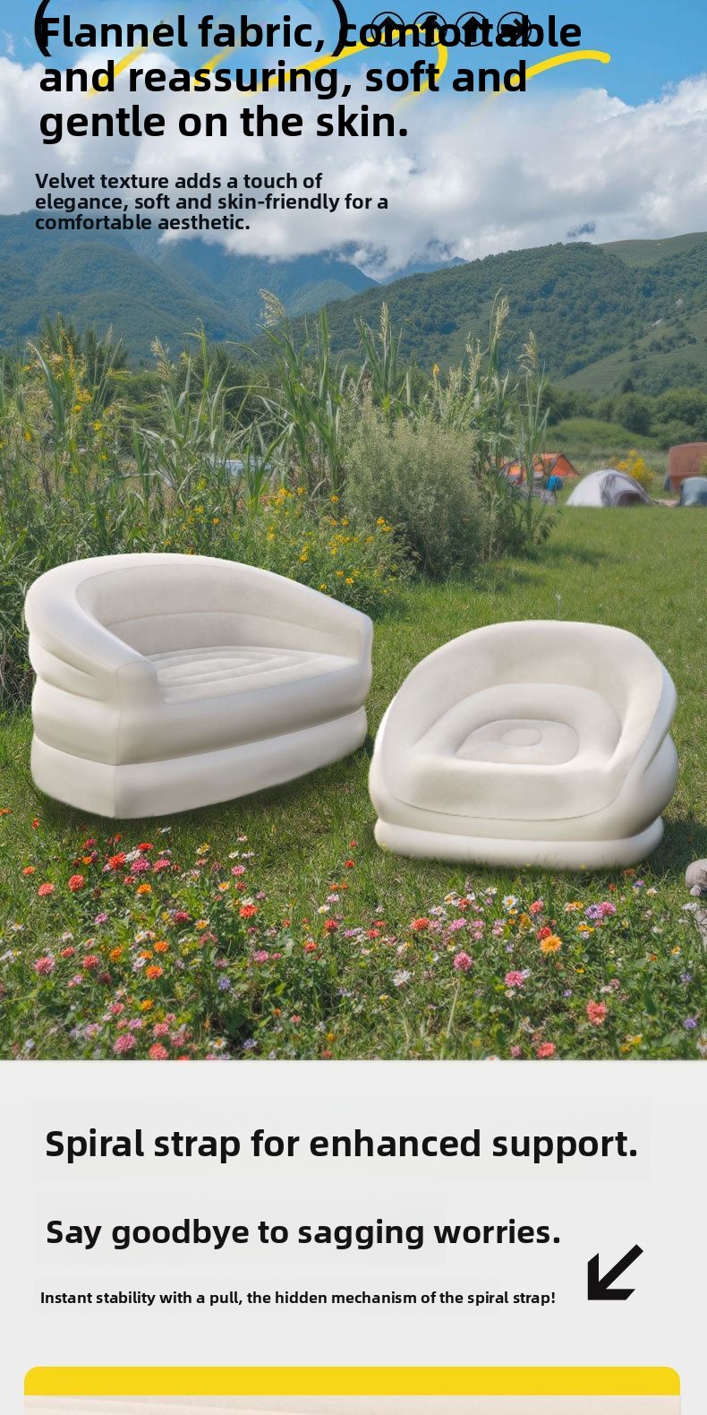 Portable Iatable Sofa for Cam  - đánh giá và giá Outdoor Furniture Design
