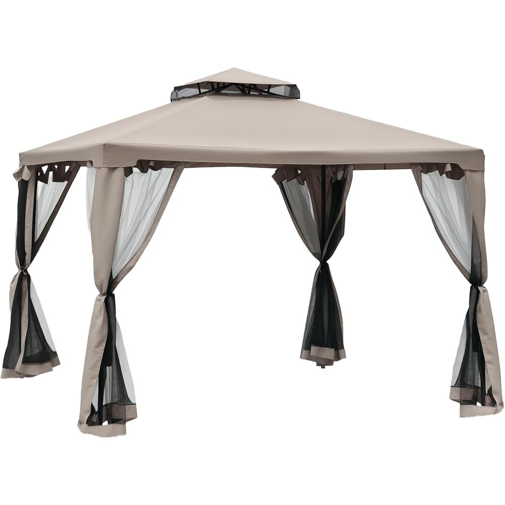 9.6' x 9.6' Patio Gazebo, Outd - đánh giá và giá Outdoor Furniture Gazebo