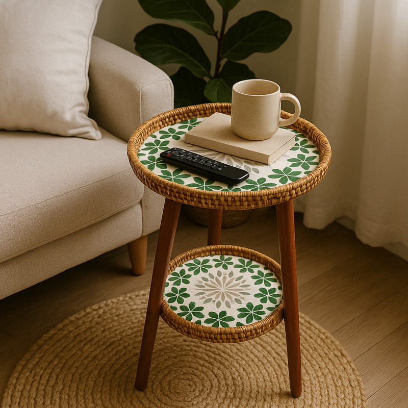 Double-Layer Rattan Coffee Tab - đánh giá và giá Outdoor Furniture Legs