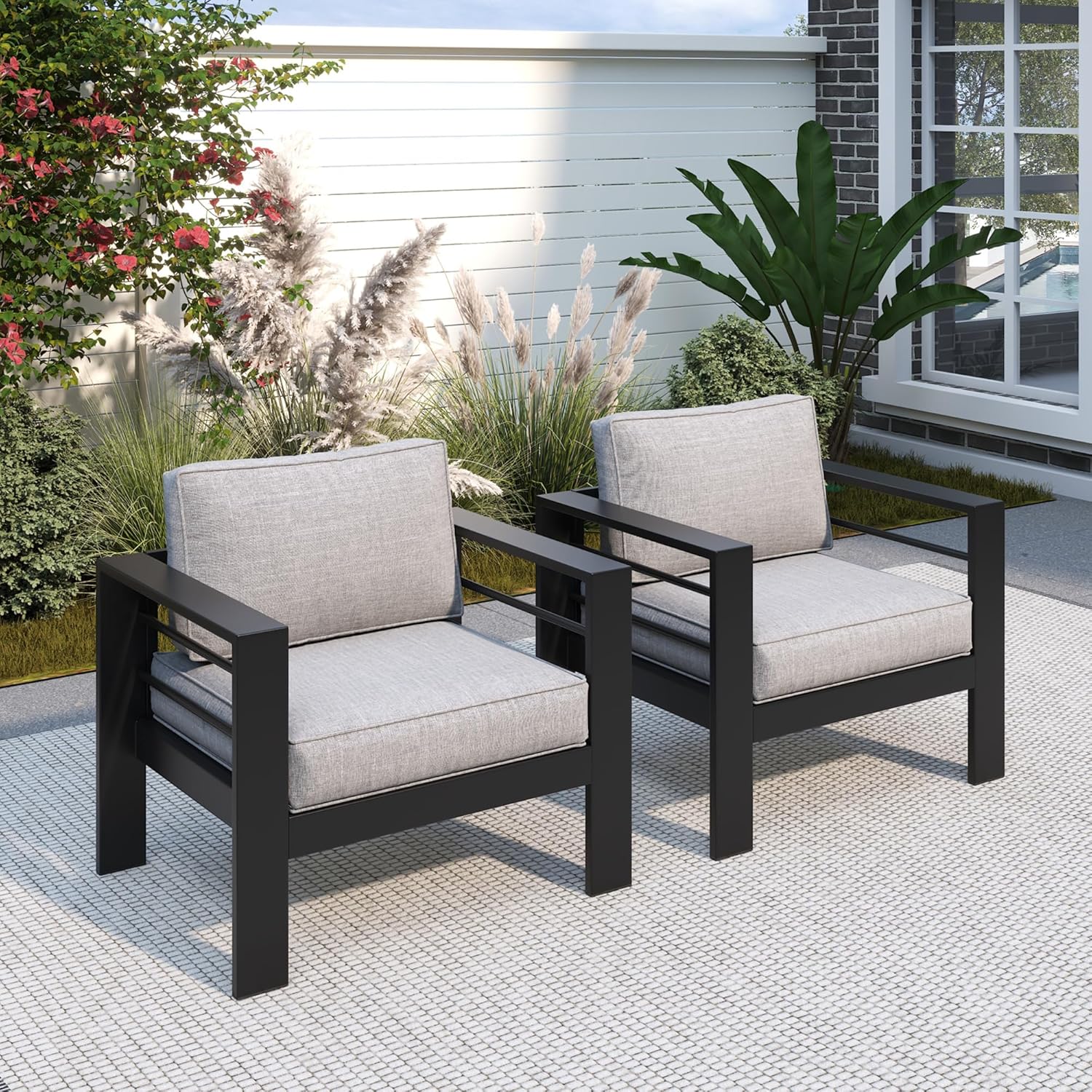Patio Furniture Metal Armchair - đánh giá và giá Outdoor Furniture Metal Chairs