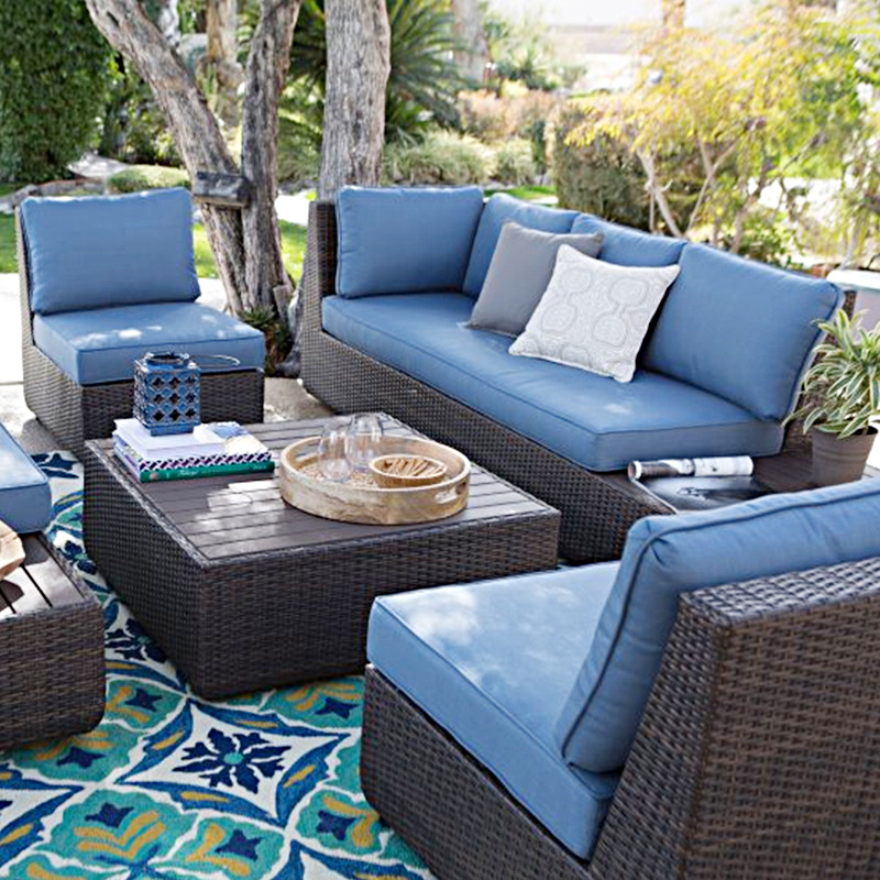 Outdoor Sofa Courtyard Rattan  - đánh giá và giá Outdoor Furniture Metal Chairs