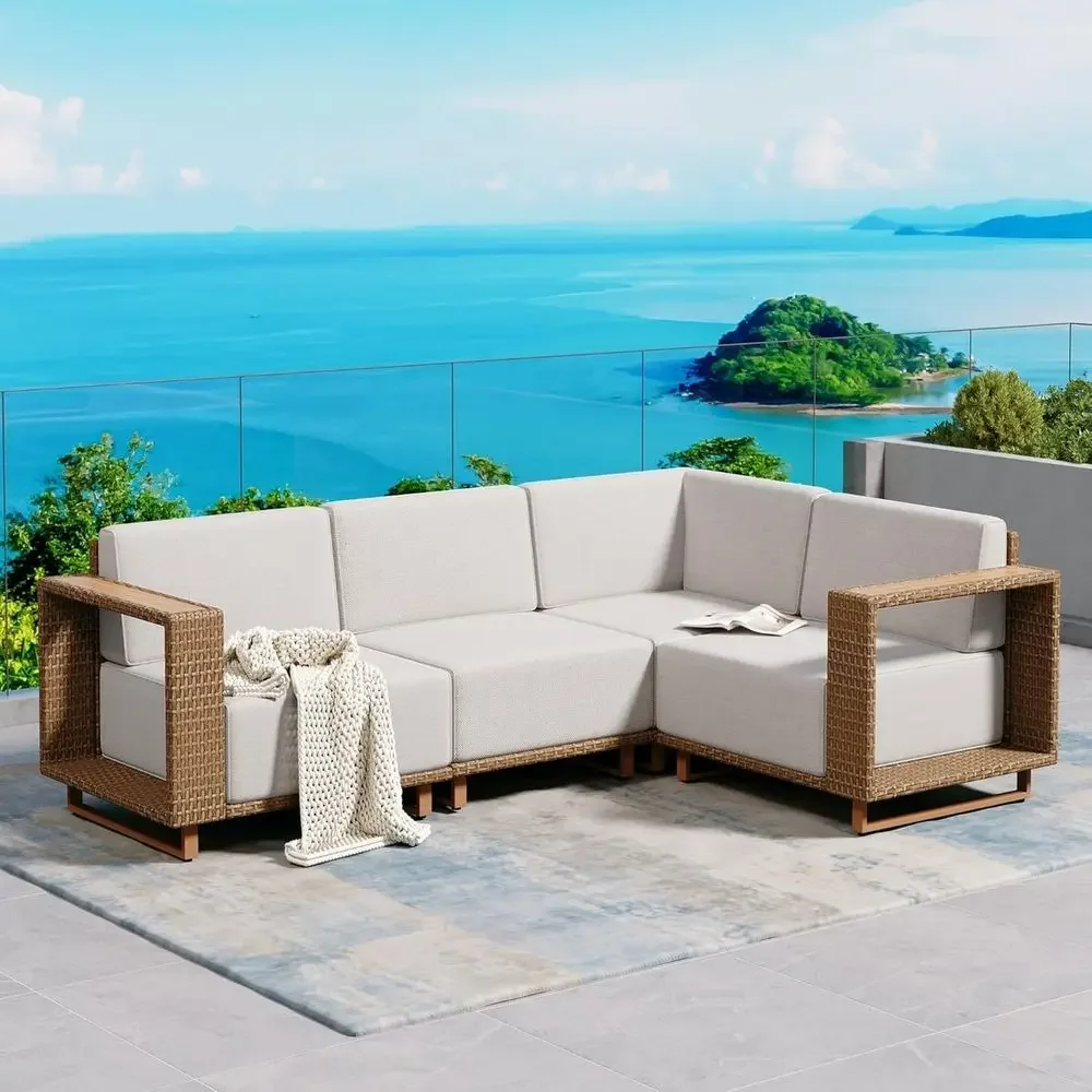 L-Shaped Outdoor Sectional Sof - đánh giá và giá Outdoor Furniture L Shape