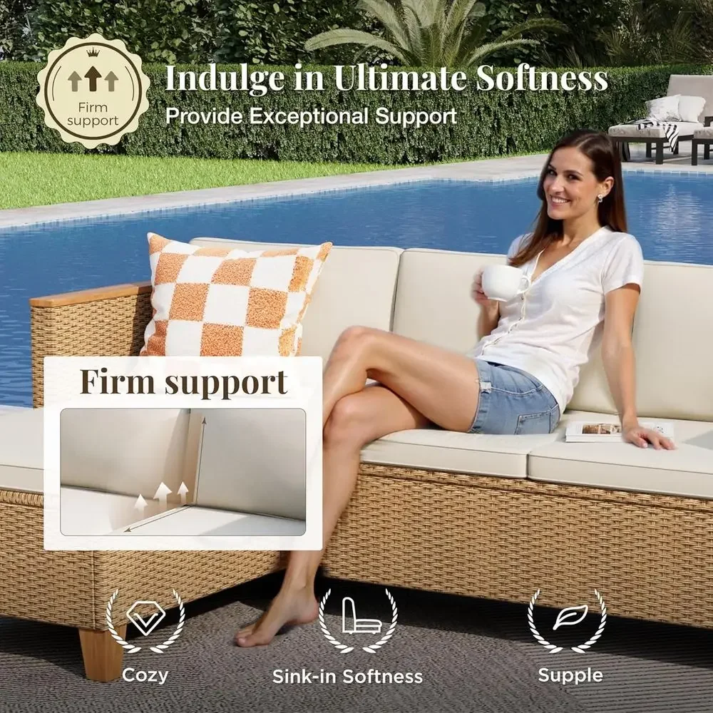 3-Piece Outdoor Patio Furnitur - đánh giá và giá Outdoor Furniture L Shape
