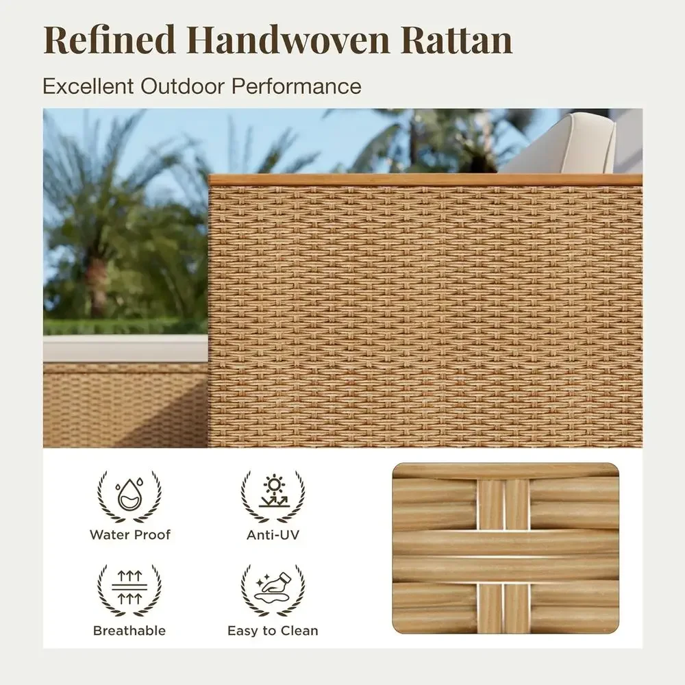3-Piece Outdoor Patio Furnitur - đánh giá và giá Outdoor Furniture L Shape