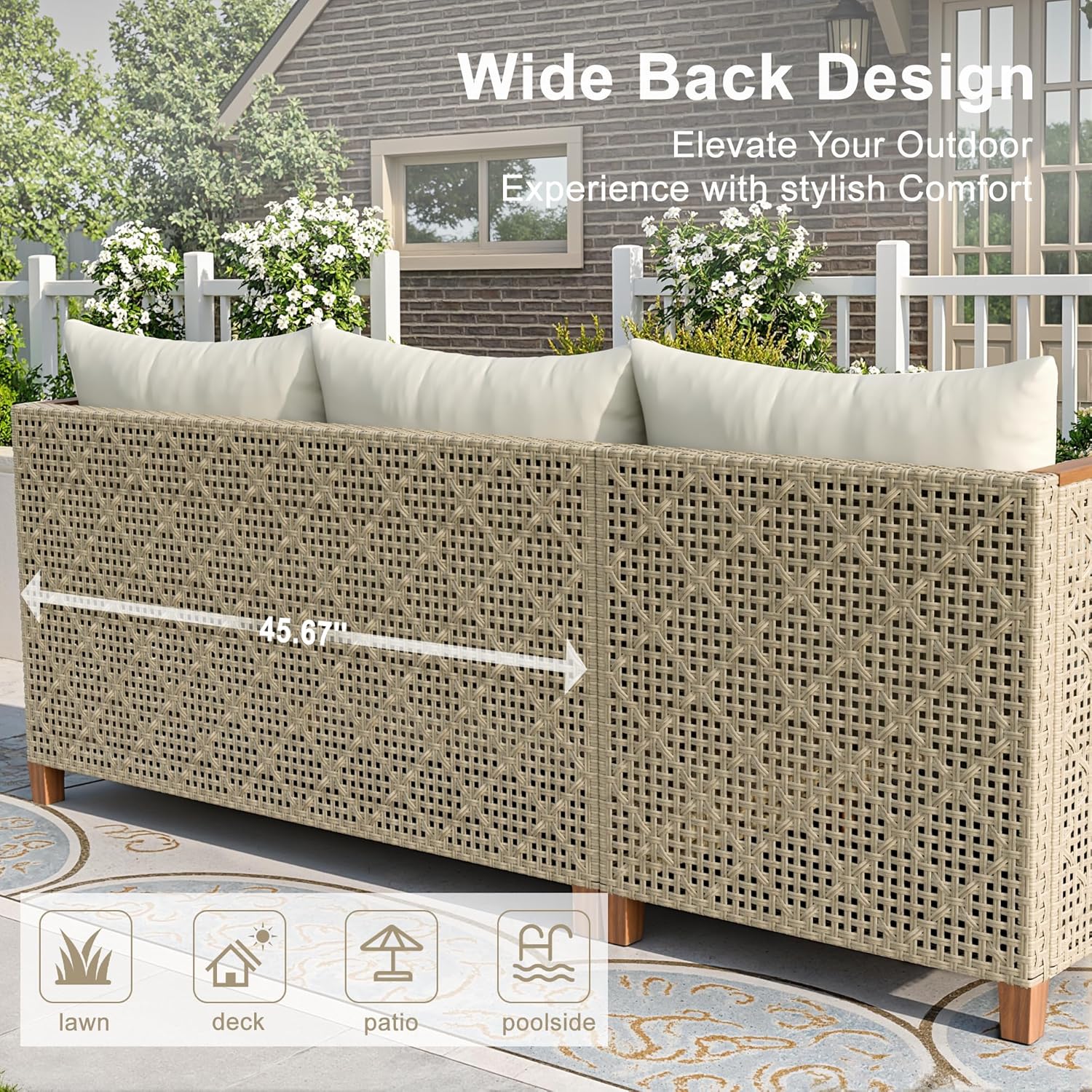 All-Weather Modular PE Wicker  - đánh giá và giá Outdoor Furniture L Shape