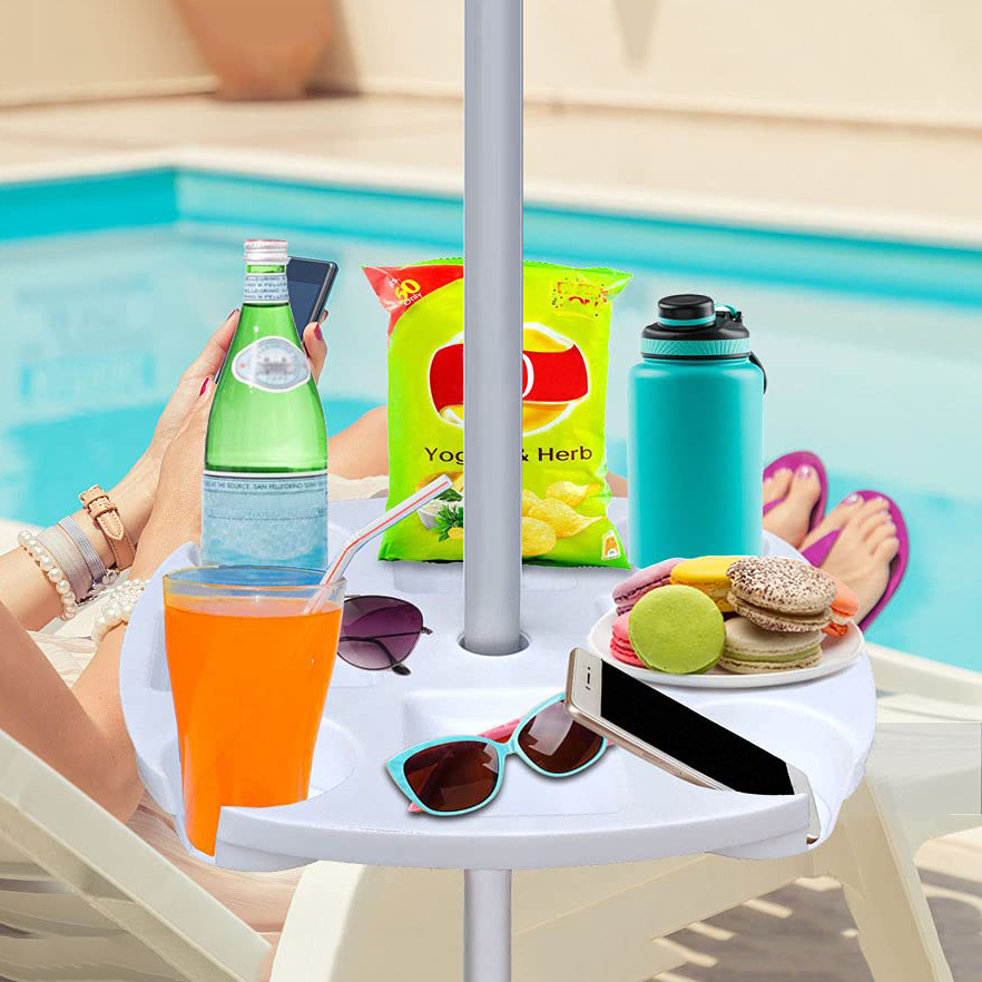 CYBeach Umbrella Tray, with 4  - đánh giá và giá Outdoor Furniture Sunbrella